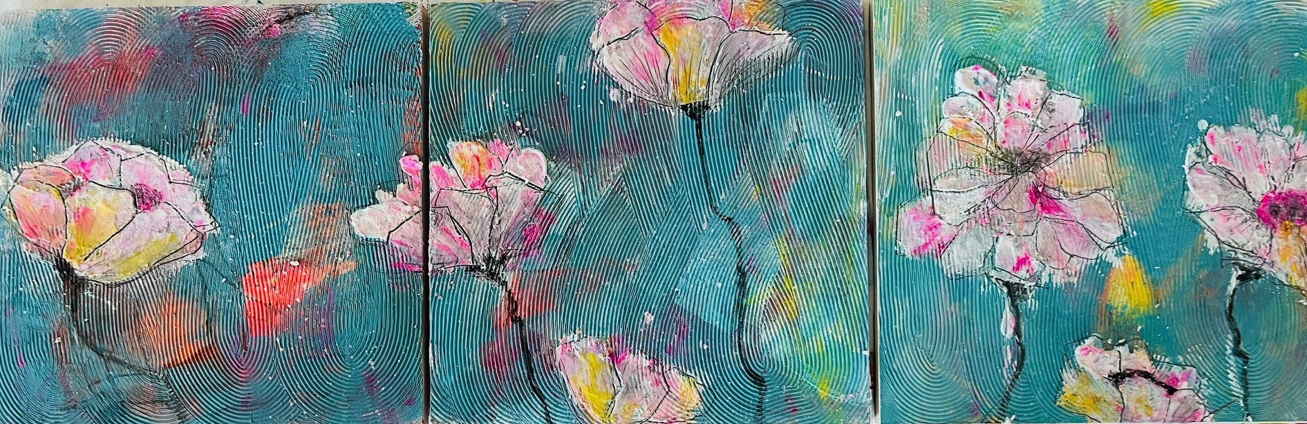 Blumen Struktur Trilogie