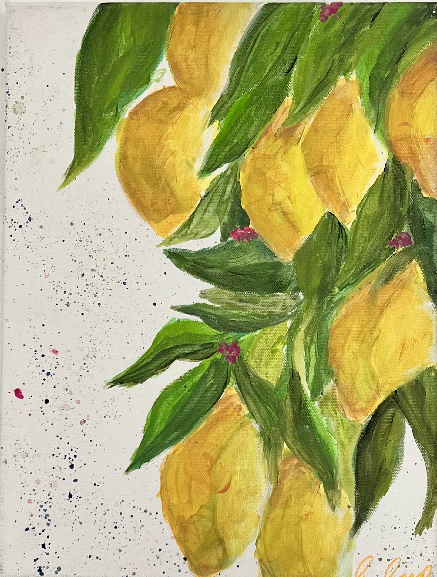 Zitronen Acryl